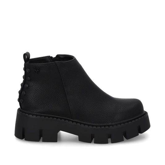 Botin Plataforma Negro Mujer 55260