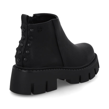 Botin Plataforma Negro Mujer 55260