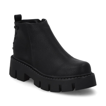 Botin Plataforma Negro Mujer 55260