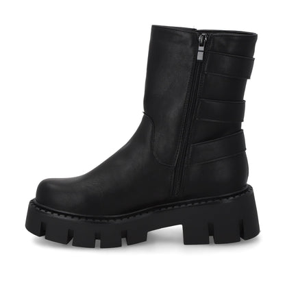 Botin Plataforma Negro Mujer 55261