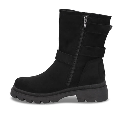 Botin Plataforma Negro Mujer 55280