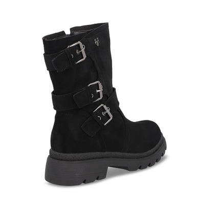 Botin Plataforma Negro Mujer 55280