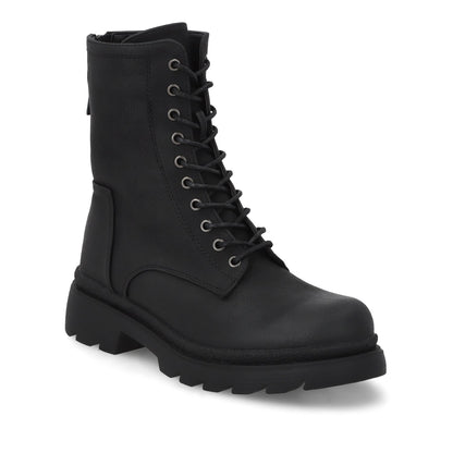 Botin Plataforma Negro Mujer 55281