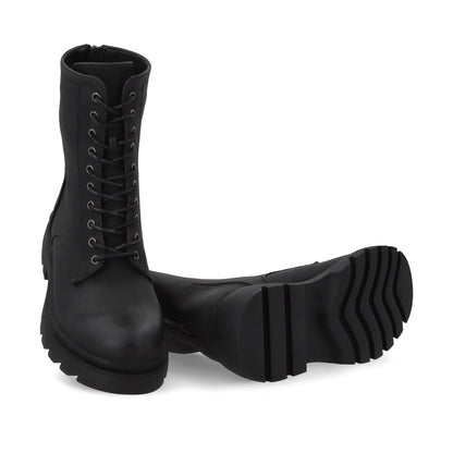 Botin Plataforma Negro Mujer 55281