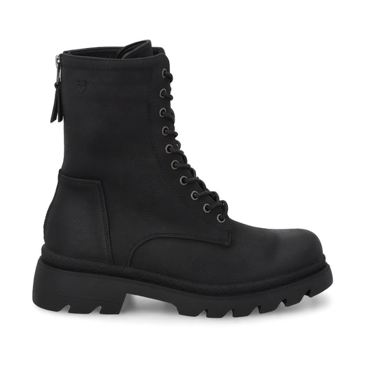 Botin Plataforma Negro Mujer 55281