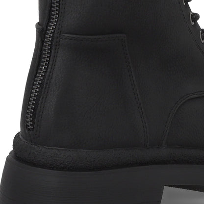 Botin Plataforma Negro Mujer 55281