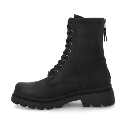 Botin Plataforma Negro Mujer 55281