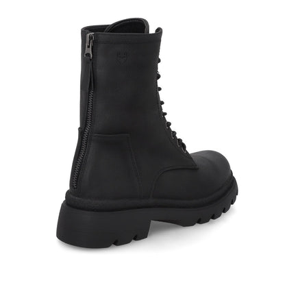 Botin Plataforma Negro Mujer 55281