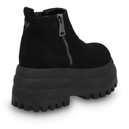 Botin Plataforma Negro Mujer 55293