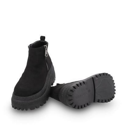 Botin Plataforma Negro Mujer 55293