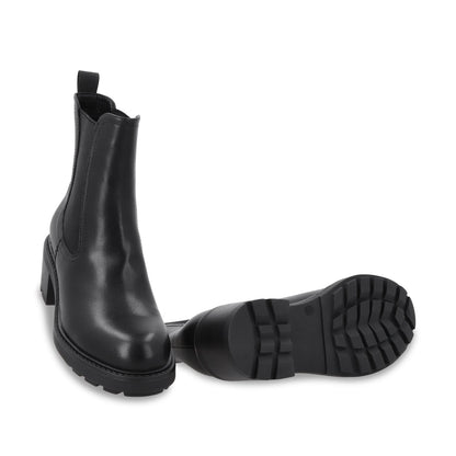 Botin Plataforma Negro Mujer 56041