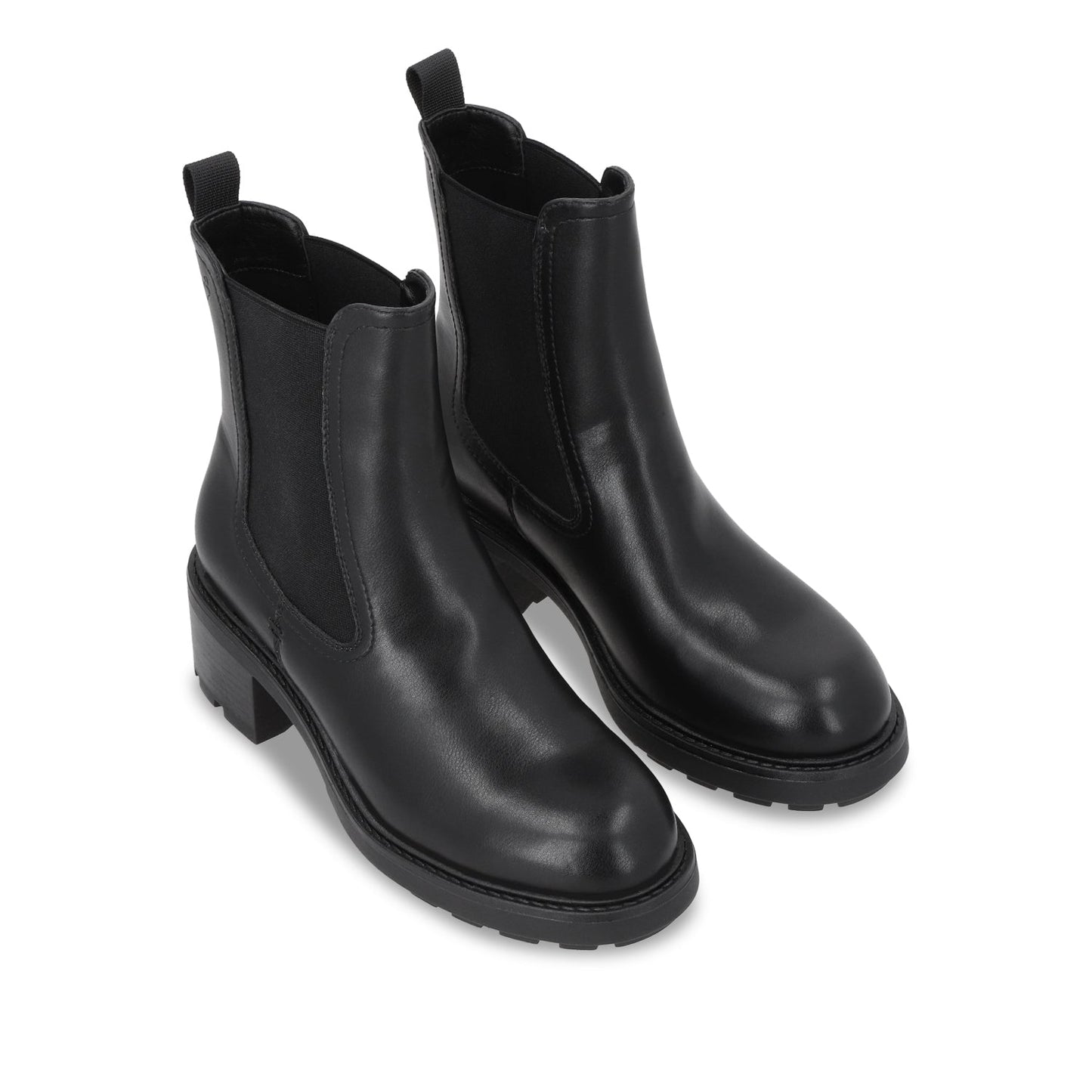 Botin Plataforma Negro Mujer 56041