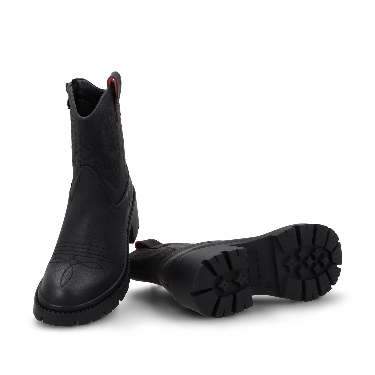 Botin Taco Negro Mujer 45745 - Gotta Mexico