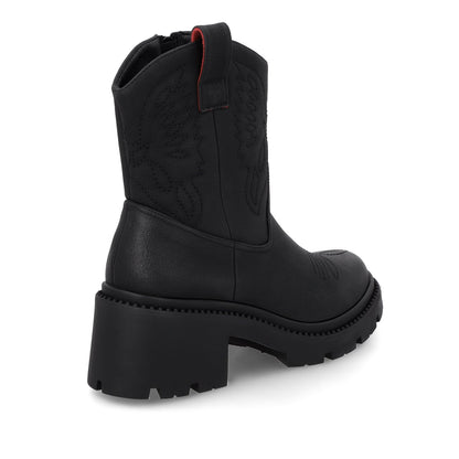 Botin Taco Negro Mujer 45745 - Gotta Mexico