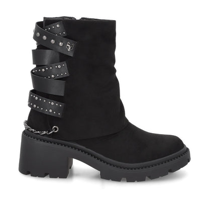 Botin Taco Negro Mujer 45746 - Gotta Mexico