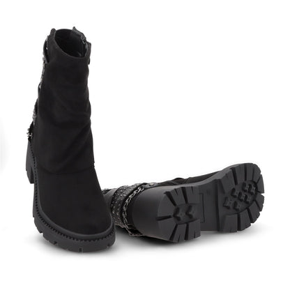Botin Taco Negro Mujer 45746