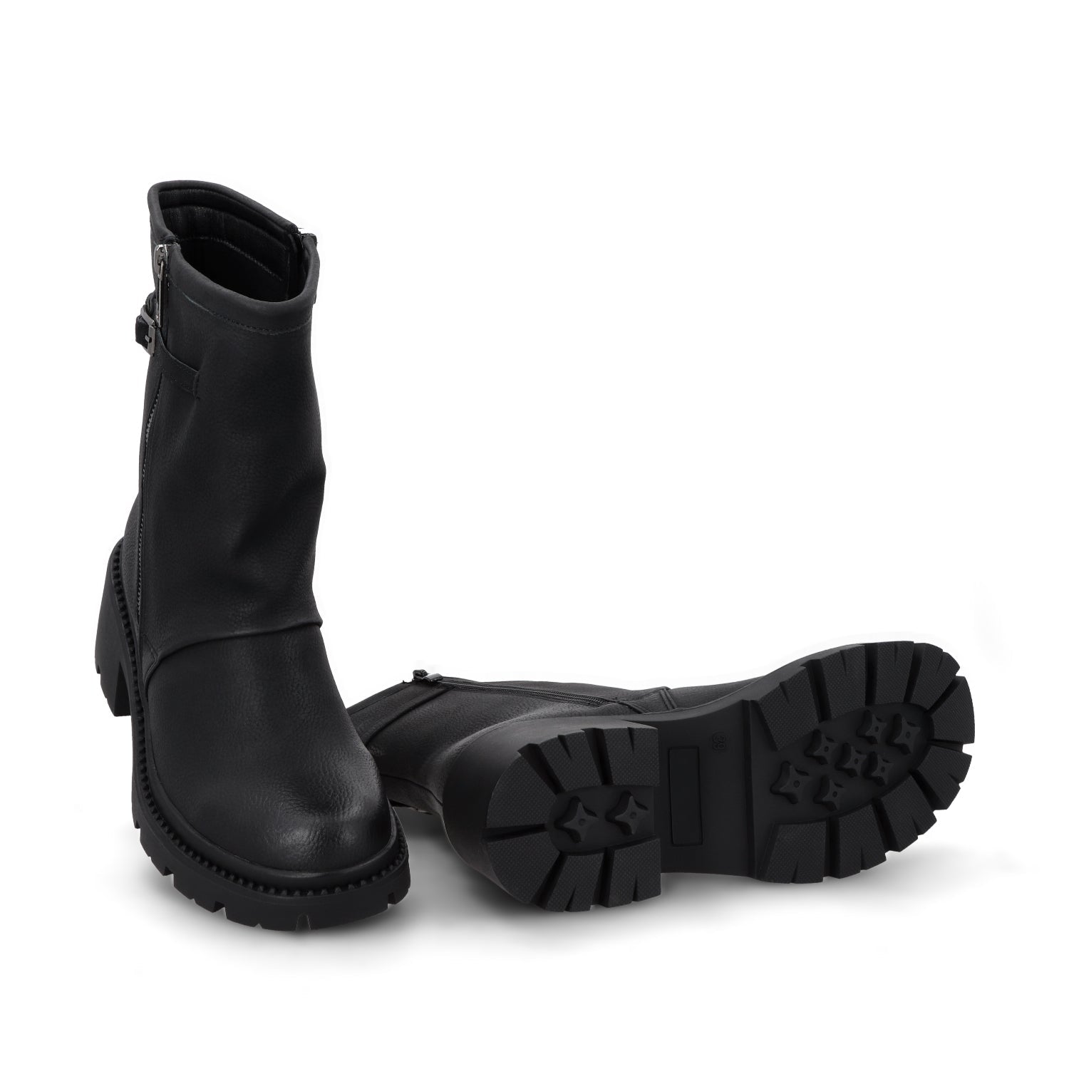 Botin Taco Negro Mujer 45747 - Gotta Mexico