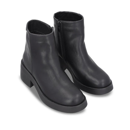 Botin Taco Negro Mujer 55250