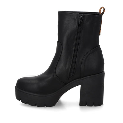 Botin Taco Negro Mujer 55310