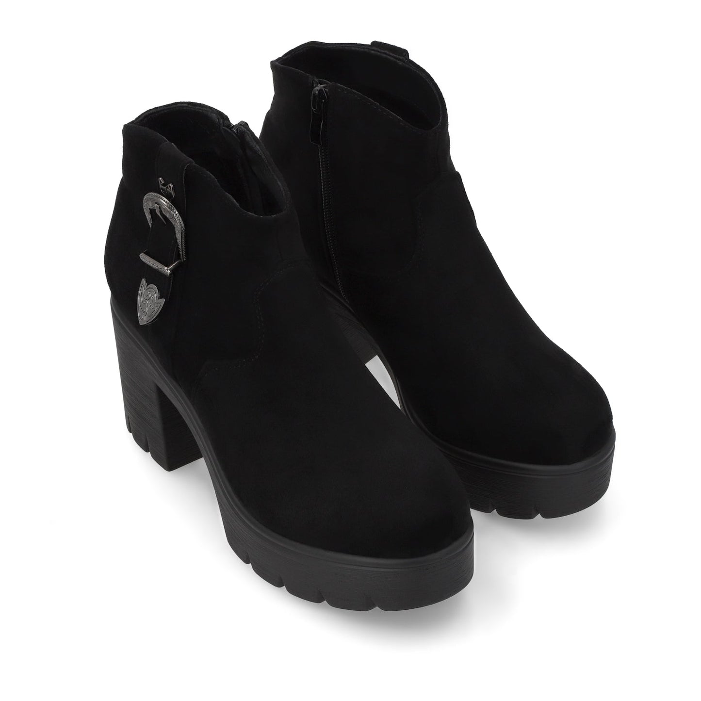 Botin Taco Negro Mujer 55311