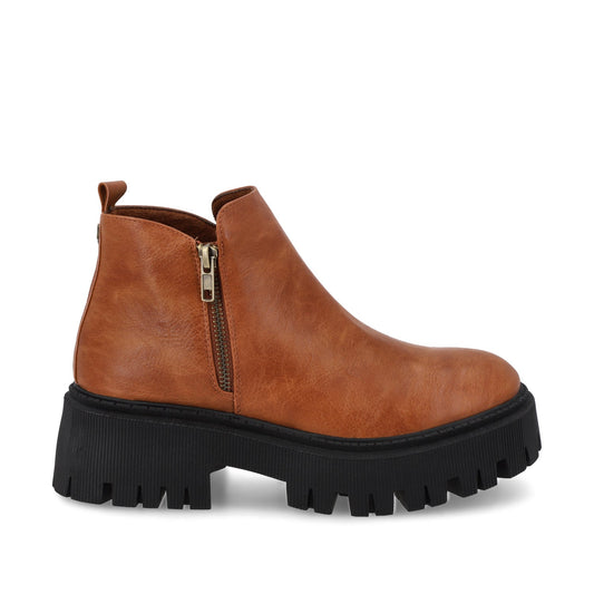 Botín Tacón Camel Mujer 23505