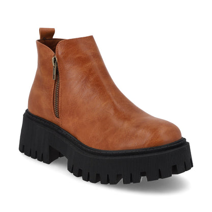 Botín Tacón Camel Mujer 23505