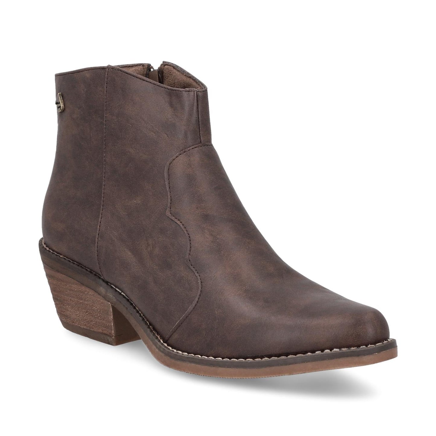 Botín Tacón Camel Mujer 23710