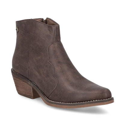 Botín Tacón Camel Mujer 23710