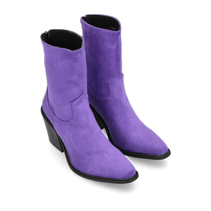 Botín Tacón Morado Mujer 33771