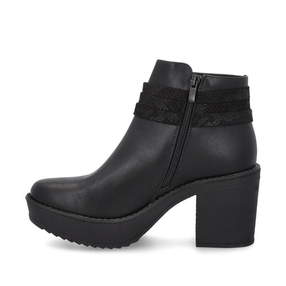 Botín Tacón Negro Mujer 13502