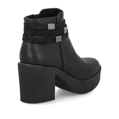 Botín Tacón Negro Mujer 13502
