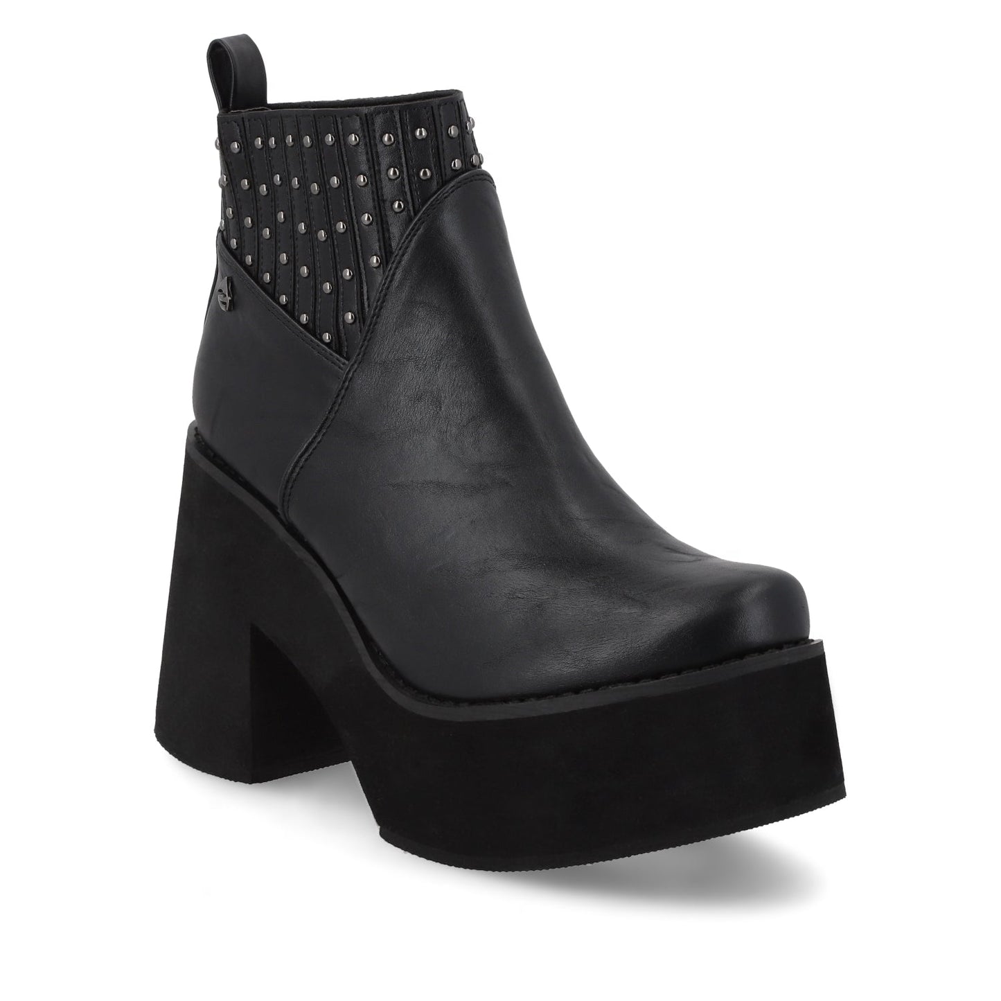 Botín Tacón Negro Mujer 15044