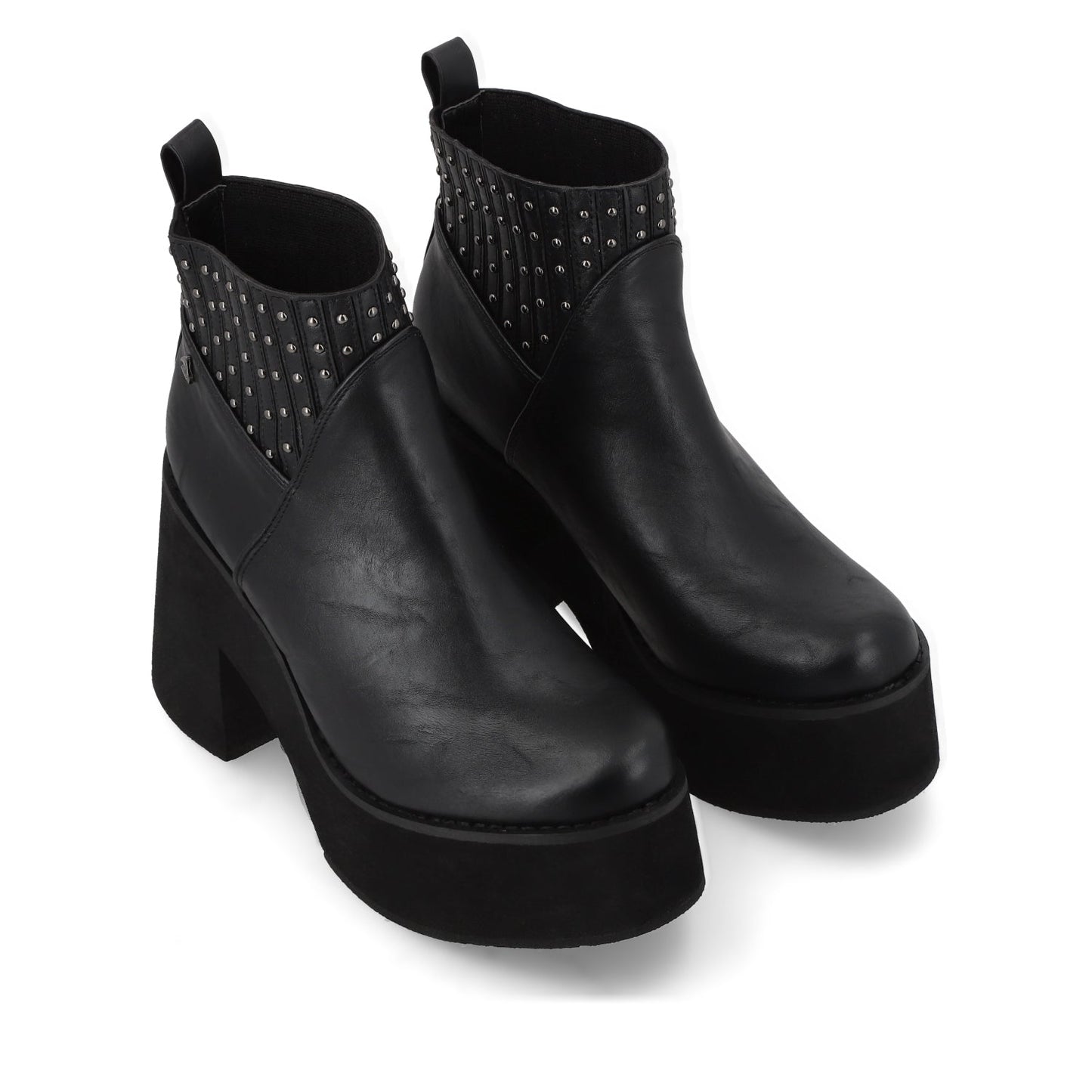 Botín Tacón Negro Mujer 15044