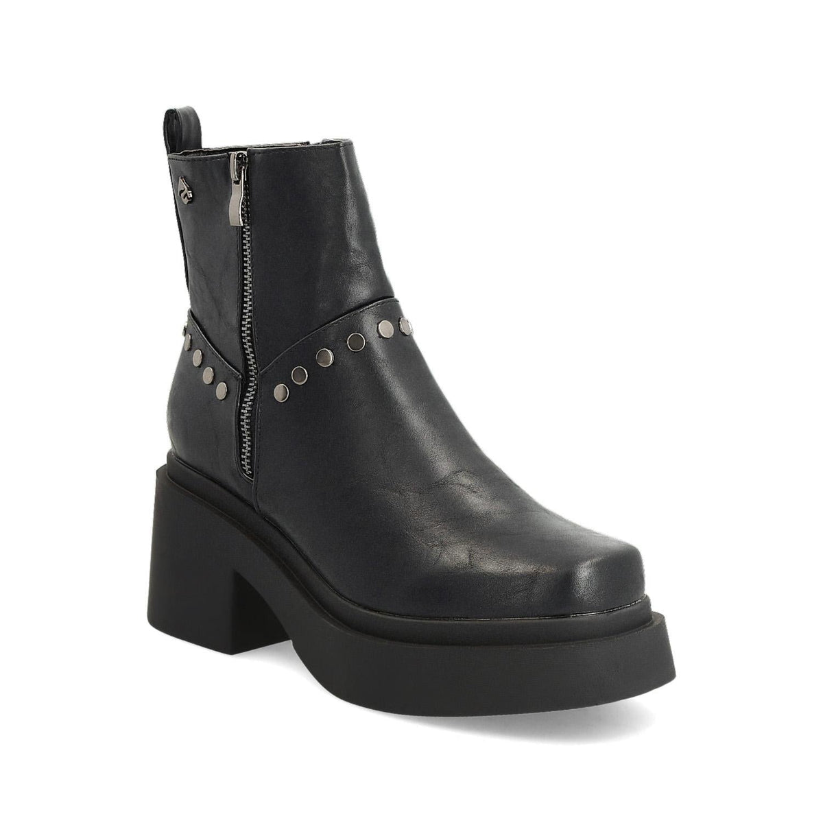 Botín Tacón Negro Mujer 25670