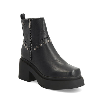 Botín Tacón Negro Mujer 25670