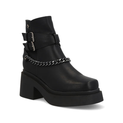 Botín Tacón Negro Mujer 25671