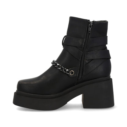 Botín Tacón Negro Mujer 25671