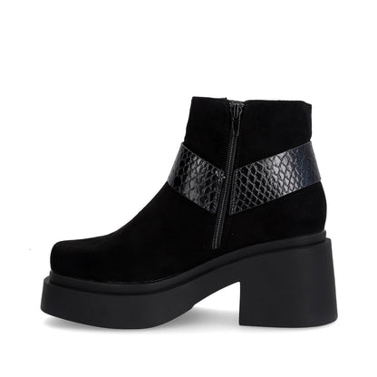 Botín Tacón Negro Mujer 25673