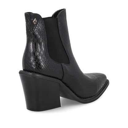 Botín Tacón Negro Mujer 33770
