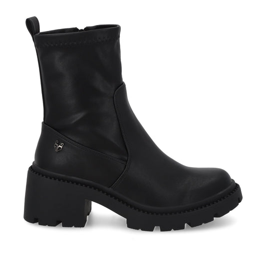 Botín Tacón Negro Mujer 45741