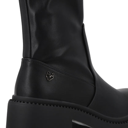 Botín Tacón Negro Mujer 45741