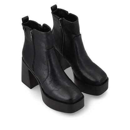 Botín Tacón Negro Mujer 45772