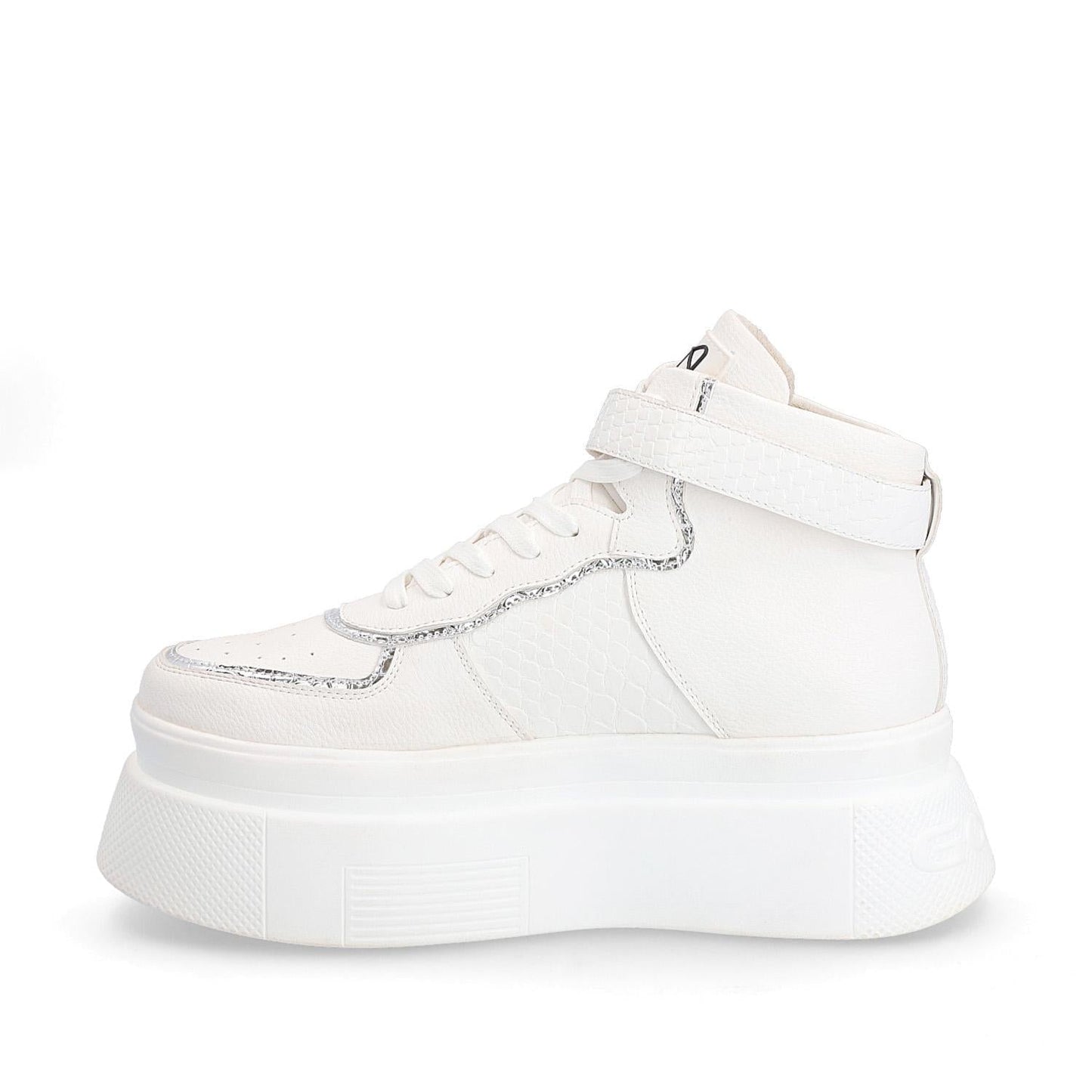 Tenis Plataforma Blanco Mujer 13413