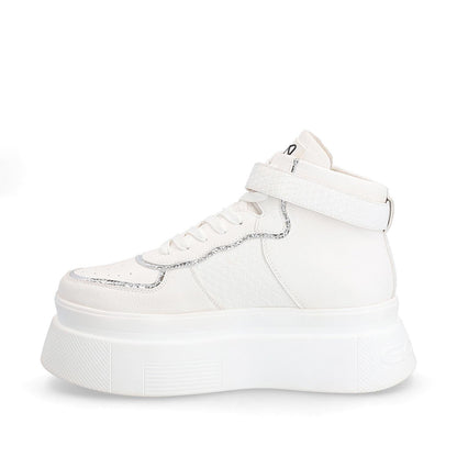 Tenis Plataforma Blanco Mujer 13413