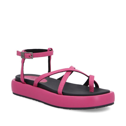 Sandalia Plana Fucsia Mujer 35210