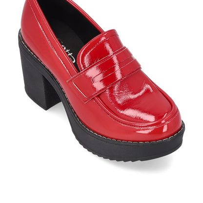 Zapato Rojo Charol Mujer 13503