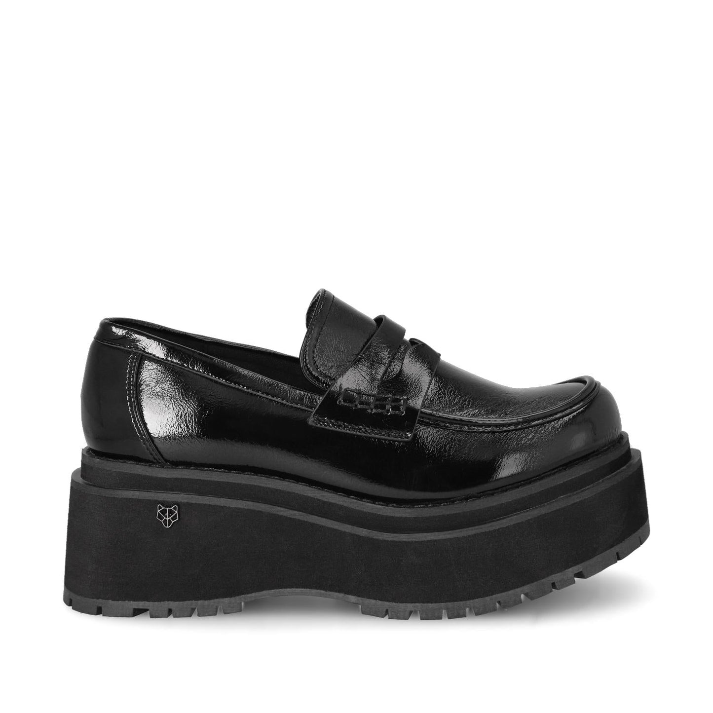 Zapato Plataforma Negro Mujer 15098