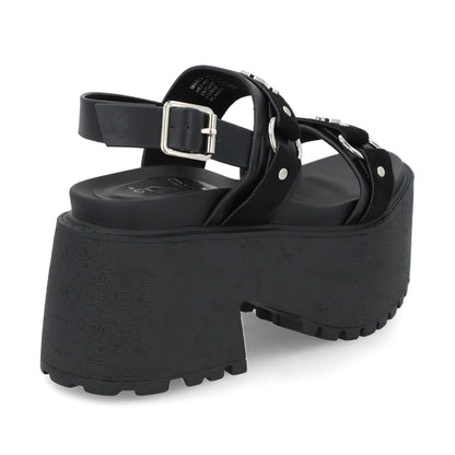 Sandalia Negra Mujer 1567B