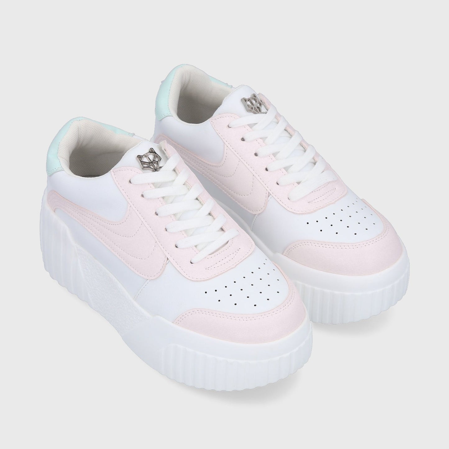 Tenis Cuero Rosa Mujer 13142