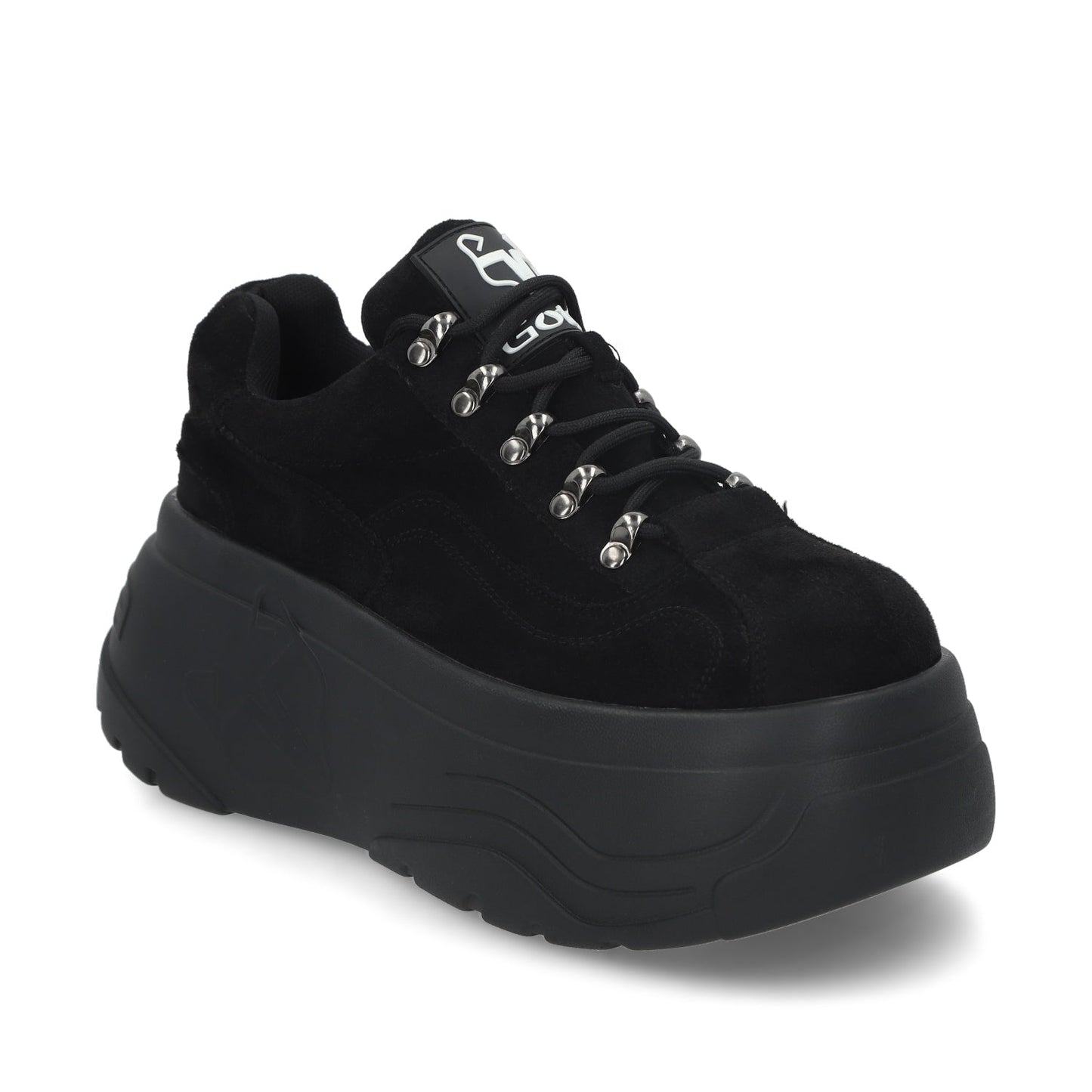 Tenis Plataforma Negro Mujer 43061